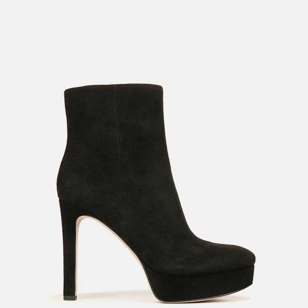 Veronica Beard Dali platform black suede boots 9.5